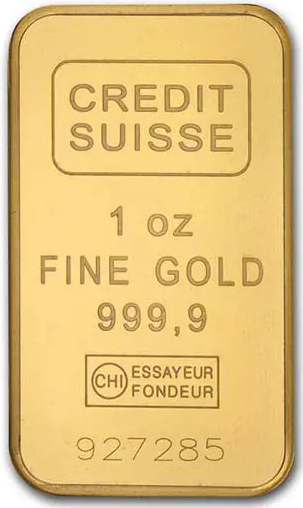  Credit Suisse Gold Bar