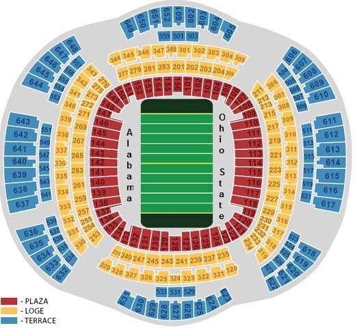New orleans mercedes superdome seating chart