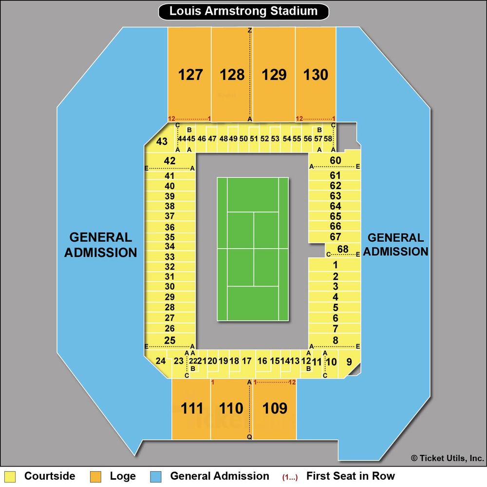 Louis Armstrong Stadium Map | NAR Media Kit